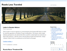 Tablet Screenshot of lesstraveledroad.com
